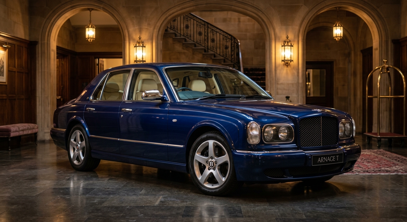 2007 Bentley Arnage T luxury sedan in elegant studio setting with warm lighting