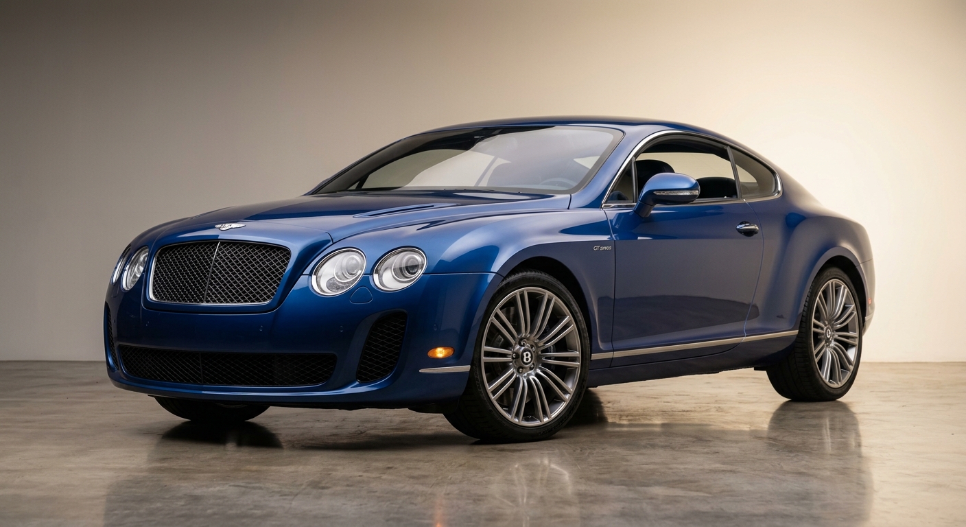 2007 Bentley Continental GT Speed luxury grand tourer coupe in elegant studio lighting