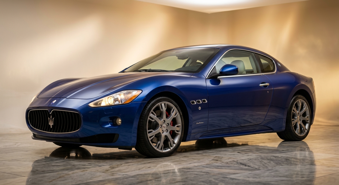 2008 Maserati GranTurismo S luxury grand tourer in elegant studio setting