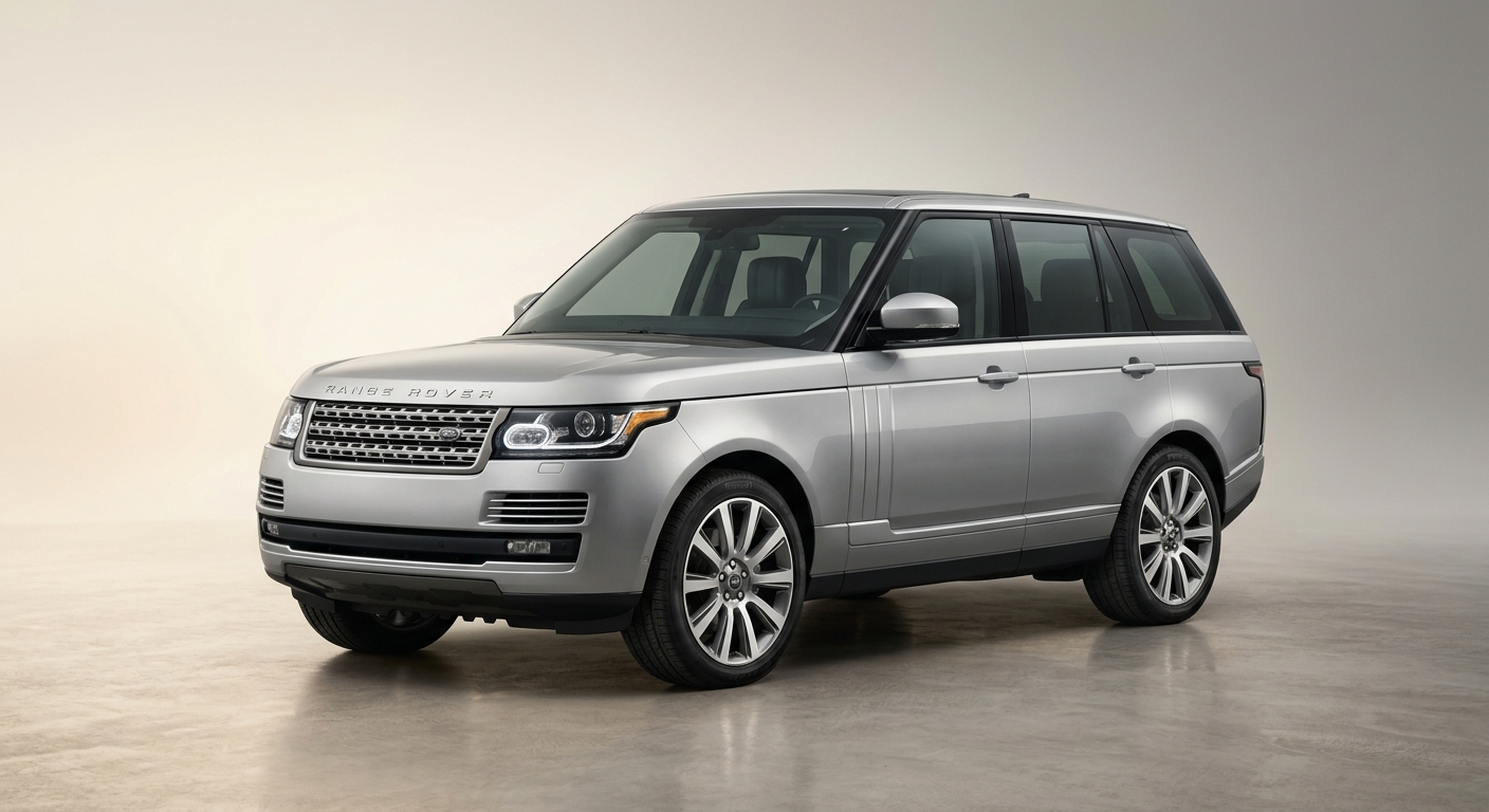 2013 Range Rover Autobiography luxury SUV in elegant studio setting with warm lighting