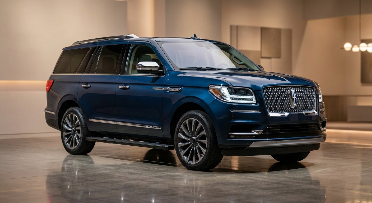 2018 Lincoln Navigator Black Label luxury SUV in elegant studio lighting