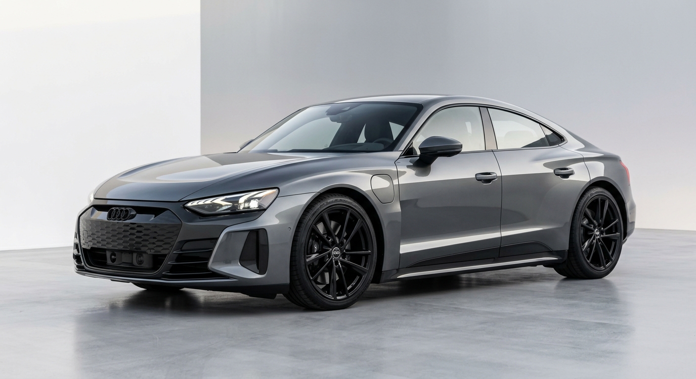 2019 Audi e-tron GT luxury electric sedan in modern studio setting