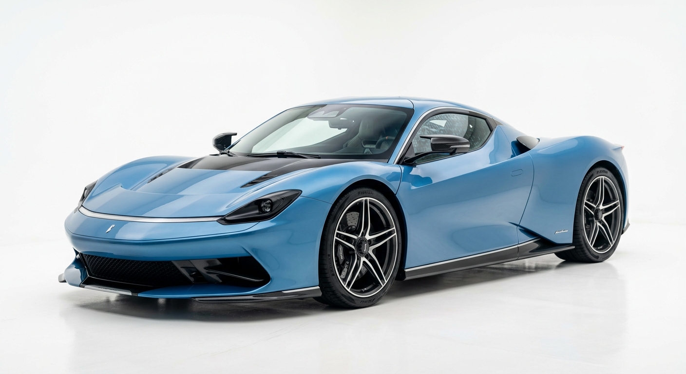 2019 Pininfarina Battista electric hypercar in elegant studio lighting showcasing Italian design