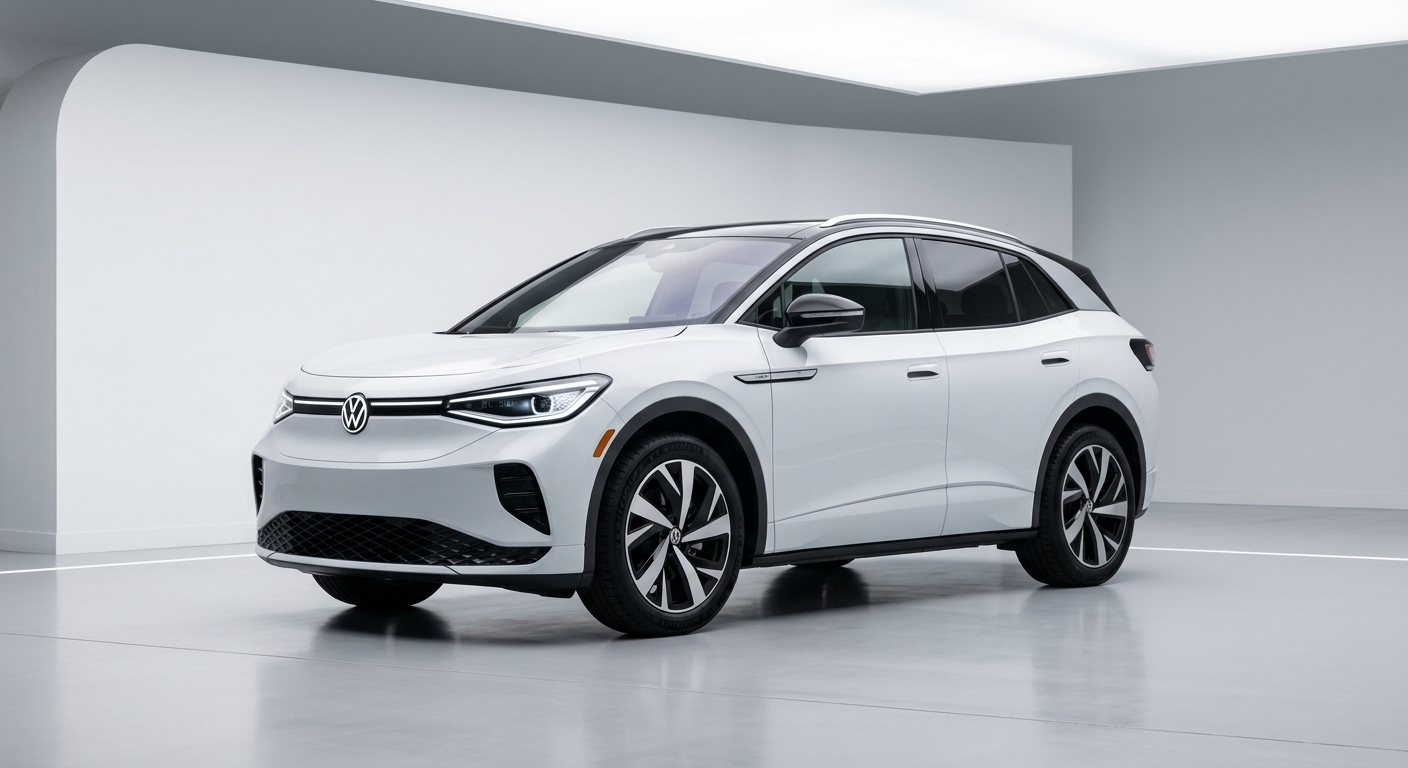 2024 Volkswagen ID.4 electric SUV in clean white studio lighting